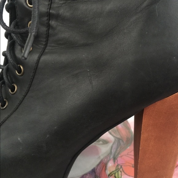 Jeffrey Campbell Lita Black Distressed - Picture 3 of 6